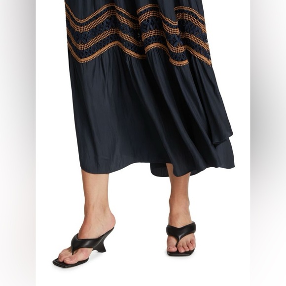 RAMY BROOK Alexis Embroidered Smocked Midi Dress - Picture 4 of 6